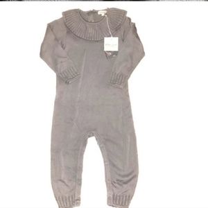 NWT elodiee Sarah Jumpsuit Jumper one piece romper in true gray 3T